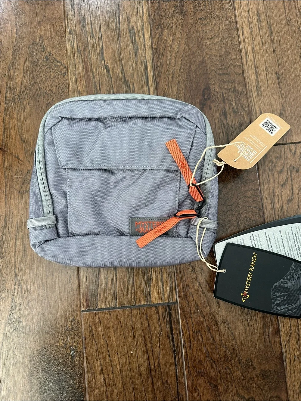 Mystery Ranch District 4 Gray Crossbody Bag - Compact Men’s Shoulder Pack (NWT)